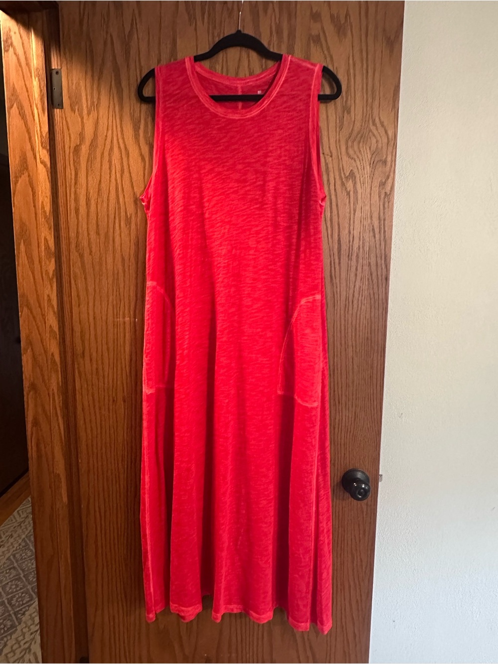Elliott Lauren Bright Red Sleeveless Maxi Dress